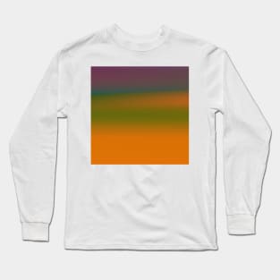 orange green purple brown texture design Long Sleeve T-Shirt